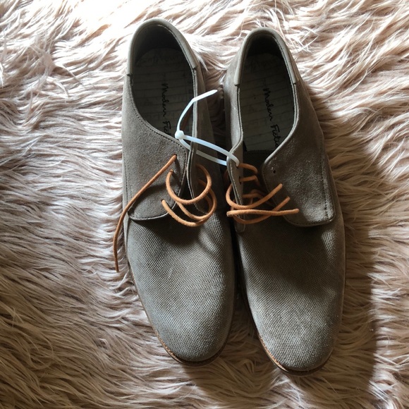 MODERN FICTION Perforated Suede Plain Toe Derby - Picture 2 of 9